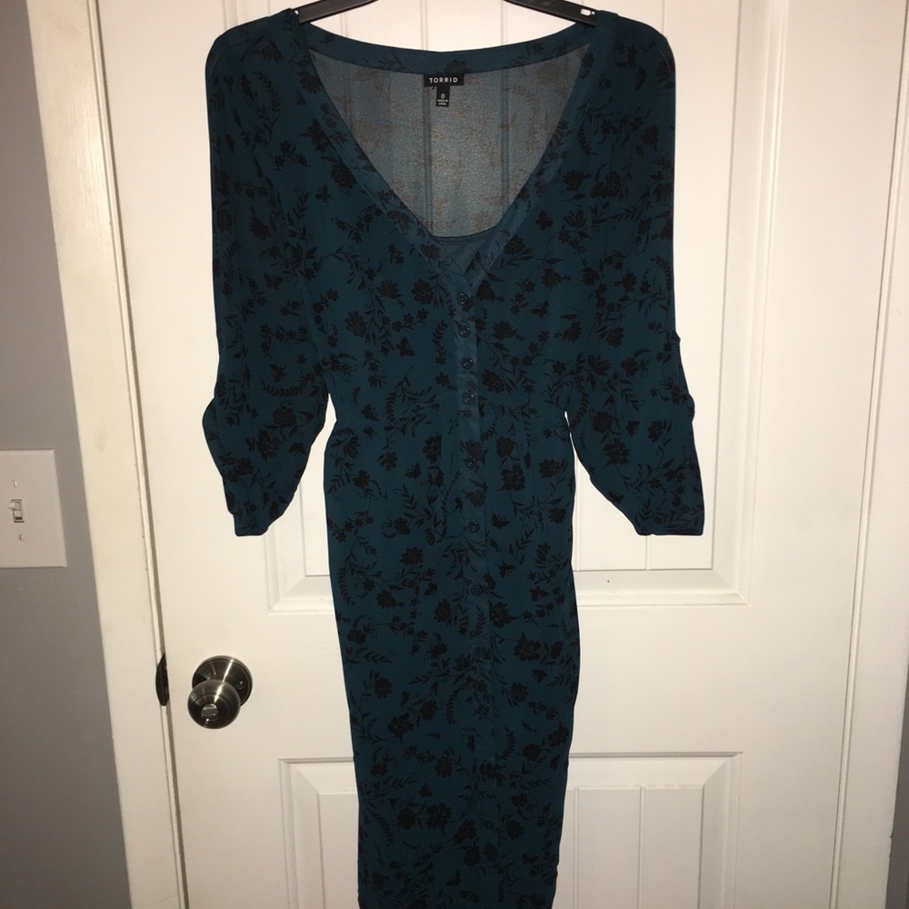 Turquoise Torrid Dress